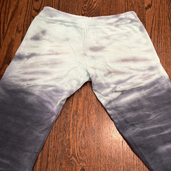 MONROW blue tie dye ombré sweatpants - Picture 3 of 3